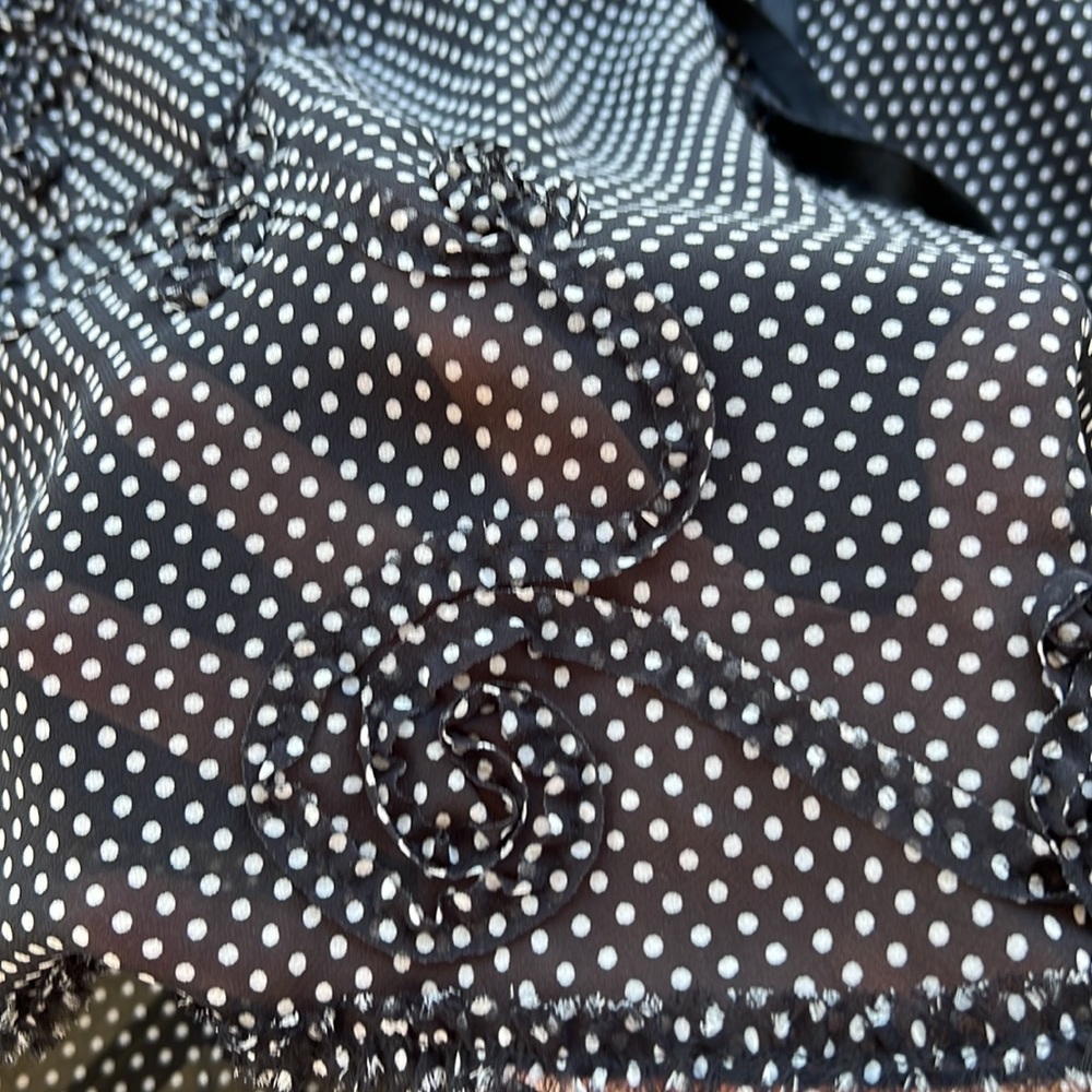 Max Studio women’s polka dot miniskirt blk&white fully lined medium - Picture 16 of 17